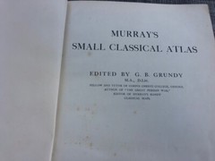 Vintage classical atlas by Murray, 1925 edition