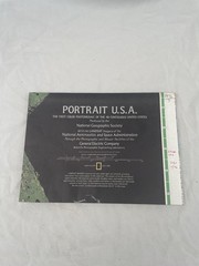 Vintage National Geographic Map Portrait USA & The United States July 1976