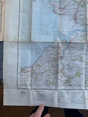 OS 1936 Ordnance Survey One Inch Fifth Edition Cloth 1″ Map 118 Barnstaple.