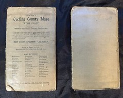 2 Vintage Bacon’s Motoring And Cycling Cloth Road Maps – Suffolk & Sussex