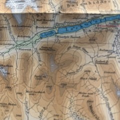 PERTHSHIRE Bartholomew Revised Contoured Half Inch Map sheet 48 Paper 1953
