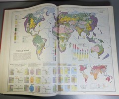 The Times Atlas of the World: Comprehensive Edition 1967 Hardcover Red Vintage