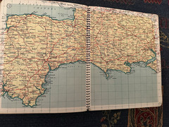 Duckham’s Road Book Vintage Spiral Bound Map