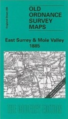 MAP OF East Surrey & Mole Valley 1885: ONE INCH SHEET 286 Oliver, Richard NEW