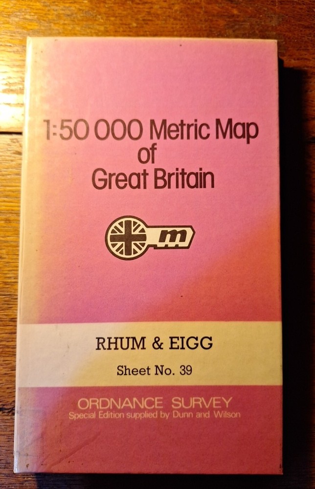 Rhum & Eigg Ordance Survey Sheet no. 39 (special library edition) Scotland map