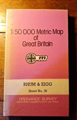 Rhum & Eigg Ordance Survey Sheet no. 39 (special library edition) Scotland map