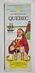 Vintage Map of La Province de Quebec 1959