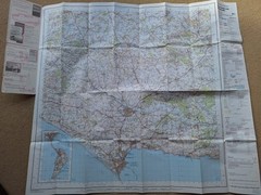 Ordnance Survey Landranger Map 194 Dorchester Weymouth, Dorset 1993