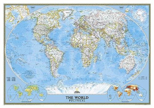 Nat Geo Maps World Classic Map [Tubed] (Map)