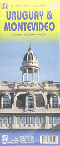 URUGUAY / MONTEVIDEO TRAVEL REFERENCE 1:800K/1:10K ITMB By Itmb Publishing Ltd