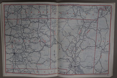 Vintage 100th Anniversary Road Map – The 1st Stroudsburg National Bank 1857-1957