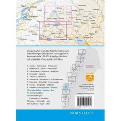 Sweden: Skackerfjallen / Storlien / Are Hiking, Ski-touring and Tourist Map 10