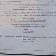 Vintage USA Interior Geological Survey Wall Map Of Washington State 1982