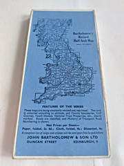 Bartholomew Survey Cloth Map of The Firth of Tay – Sheet 49 Series – circa 1935