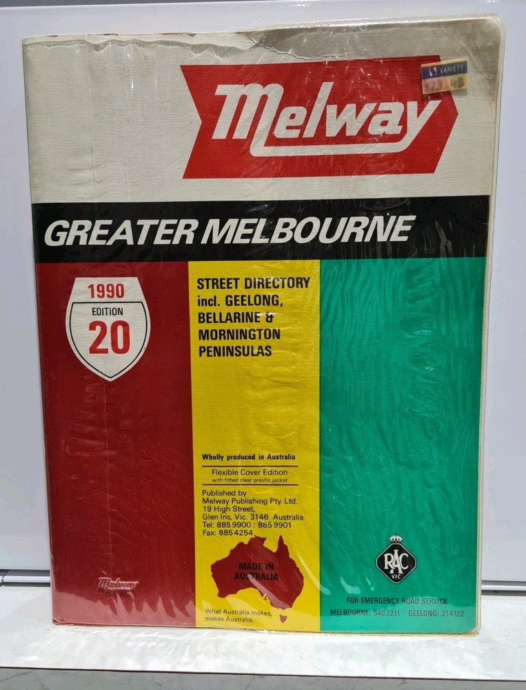 Vintage Melway Greater Melbourne Street Directory 1990 Edition 20