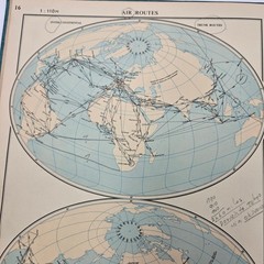 1951 American Oxford Atlas Annotated Maps Notes Howard C Snyder 1956 SF