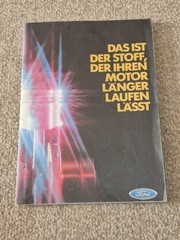 Vintage Ford Customer Service Folding Map Of Germany 1984
