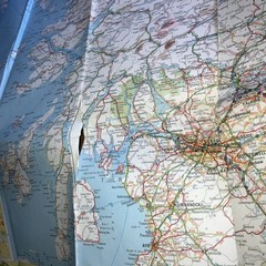 Vintage Bartholomew Scotland Touring Map Sheet 1984