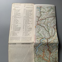 Vintage Automobilia Road Map of Northern Italy – Kümmerley & Frey 1967