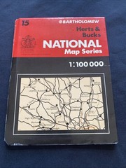 Herts & Bucks Bartholomew National Map 1:100 Scale #15 (1268)