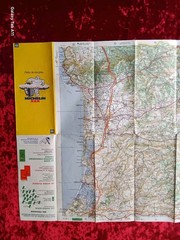Vintage Michelin Map No.86 Luchon Perpignan France Road Travel Map 1980s France