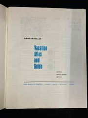 1965 RAND MCNALLY VACATION ATLAS AND GUIDE FOR UNITED STATES, MEXICO & CANADA