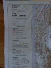 90s Ordnance Survey Map – UK, Peak District, Dark Peak, 1:25000, Fine Condition