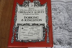 79: Kingston & Dorking OS Map First 1st Edition Reprint Ordnance Survey One inch