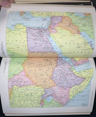 Collegiate World Atlas 1966 Leather Rand McNalley Full-gilt, LIKE NEW