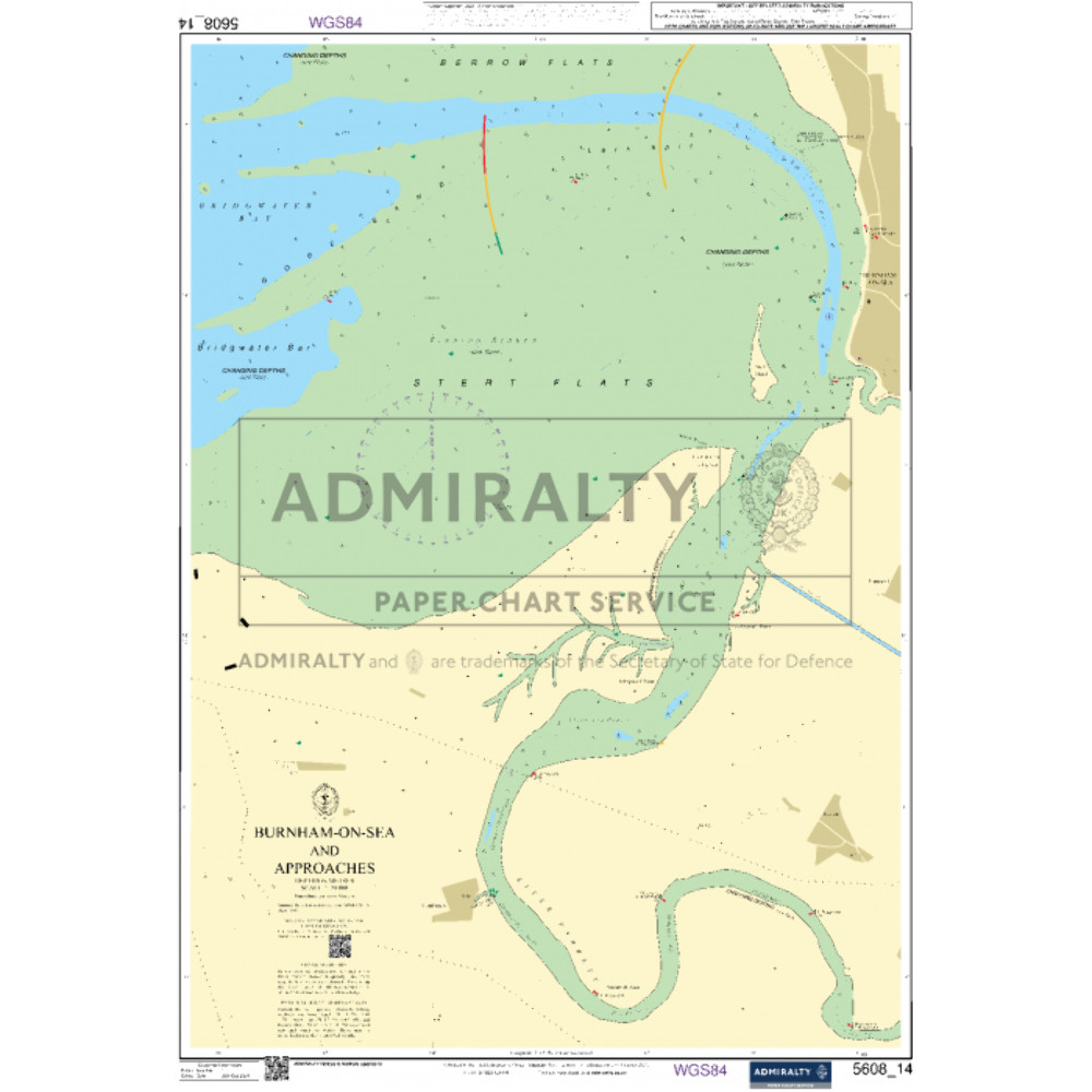 Admiralty Small Craft Chart 5608_14: Burnham-on-Sea and Approaches
