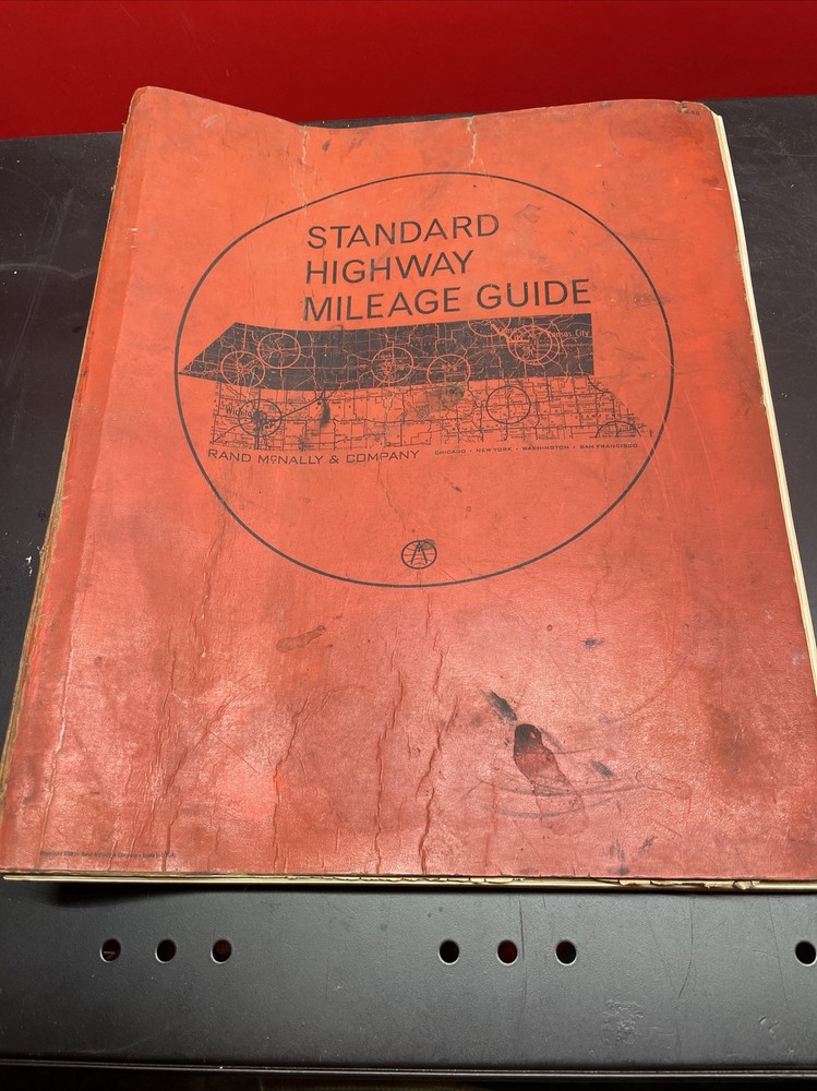 Vintage – 1966 – Rand McNally & Co – Standard Highway Mileage Guide Maps