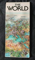 THE WORLD ~ FOLDED Unique Media Map 2001/2002 27×18″/68.5 x46 cm never displayed