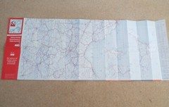 Vintage AA Motorists Road travel Map Switzerland Austria Italy Double sided