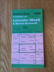 1987 Ordnance Survey Pathfinder Map 894 SK40/50 Leicester West & Market Bosworth