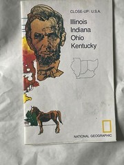 National Geographic, Folded Map,1976, Illinois, Indiana, Ohio, Kentucky