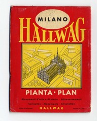 MILANO Hallwag city map vintage 1963 **see scans**