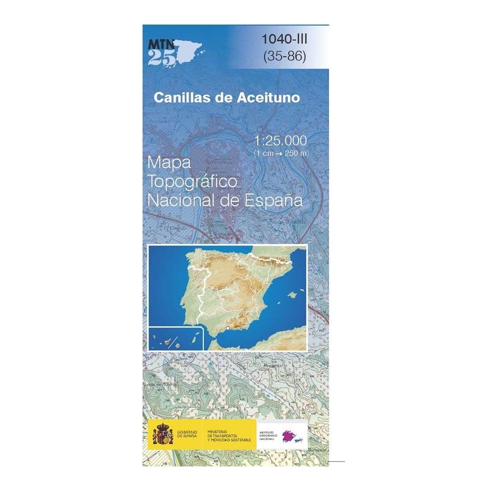 Spain map 1040-III: Canillas De Aceituno hiking walking cycling 1:25K