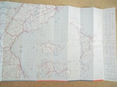 Vintage AA Motorists Road travel Map Switzerland Austria Italy Double sided