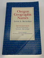 Oregon Geographical Names 5th And Atlas Oregon Lakes-Lewis McArthur 1982