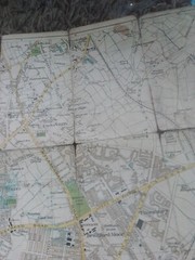 2 VINTAGE TOWN PLANS BRADFORD GEOGRAPHIA & BACON both fragile