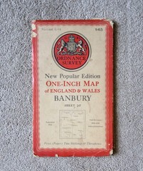 Ordnance Survey BANBURY 145. Pub 1946. One-Inch Paper.