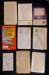 Lot of 9 Vintage Geographer’s/Geographica Fold Out Road Maps of LONDON.