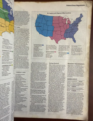 1993 Rand McNally Motor Carriers Road Atlas JB Hunt Book Missing 1 Page 95-96