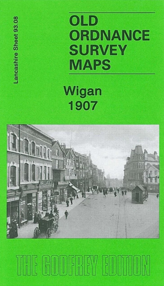 MAP OF Wigan 1907 Lancashire Sheet 93.08 NEW 9780850541281