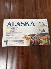 ALASKA LARGE WALL MAP PHYSICAL & POLITICAL National Geographic May 1994 Poster