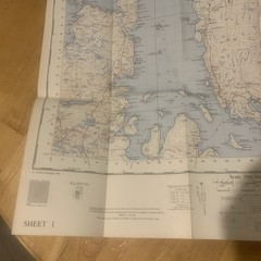 Ordnance Survey One Inch Map 1 Seventh Series Shetland Islands Yell & Unst 1961