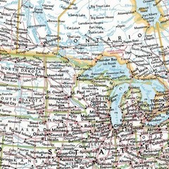 National Geographic North America Wall Map – Classic (23.5 x 30.25 in) (Natio…