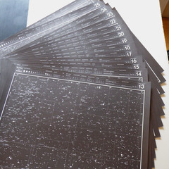 Wil Tirion Sky Atlas 2000.0 26 Star Chart Both Hemispheres Field Edition 1987