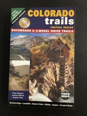 Colorado Trails 2 Book Lot – Front Range And Central Region includes topo maps!