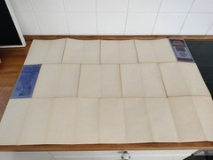 Vintage Bartholomews Revised Half Inch Contoured Maps Cambridge Sheet 20 Cloth.
